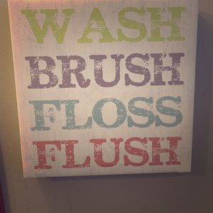 Bathroom wall art decor